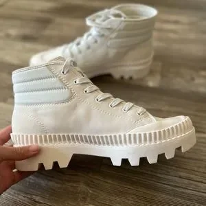 Dolce Vita | Shoes | Ociana Sneakers In Dove Nubuck | Poshmark Dolce Vita Ociana Dove Nubuck High Top Lug Sole Sneaker-size 9 main image 1